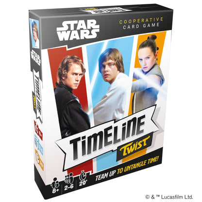 Zygomatic Timeline Twist Star Wars Edition - ¡Organiza escenas icónicas de películas! Juego de preguntas cooperativas, divertido juego familiar para niños y adultos, a partir de 8 años, 2-6 jugadores