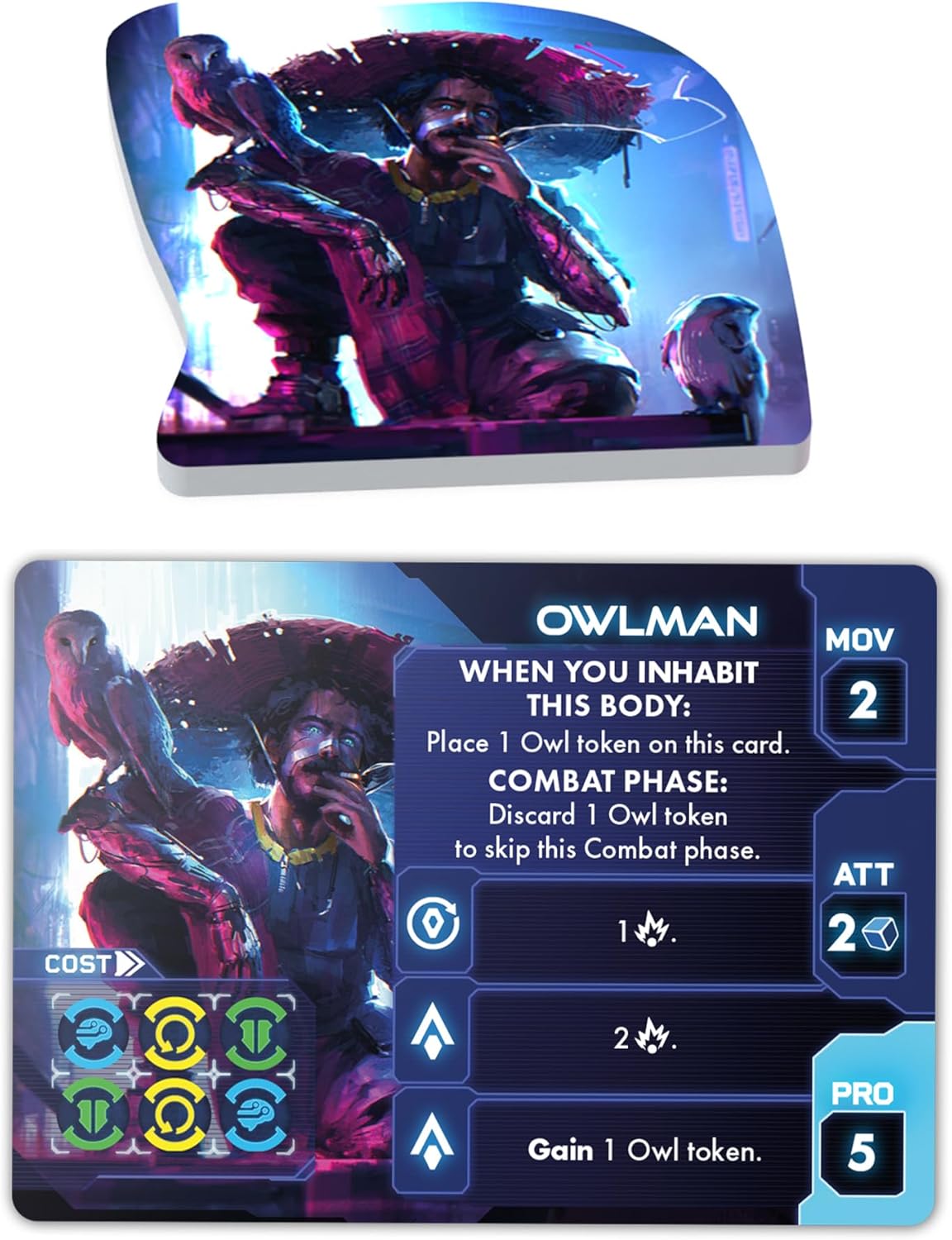 Tamashii: Owlman - Unleash The Mystical Powers of The Owl Realm! Sci-Fi Strategy Game, Ages 14+, 1-4 Players, 45-90 Min Playtime, Made by Awaken Realms