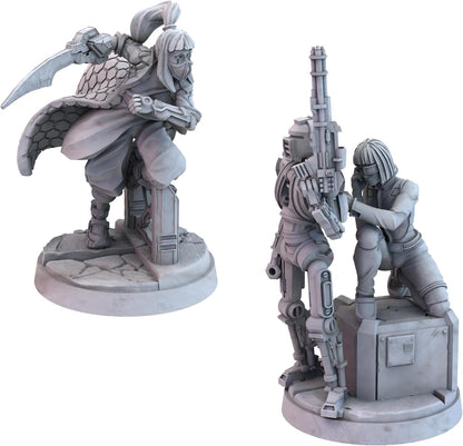 Awaken Realms Tamashii: Chronicle of Ascend Edgerunners Miniatures - Exquisite Fantasy Figures for Tabletop Gaming, Sci-Fi Strategy Game, Ages 14+, 1-4 Players, 45-90 Min Playtime, Made