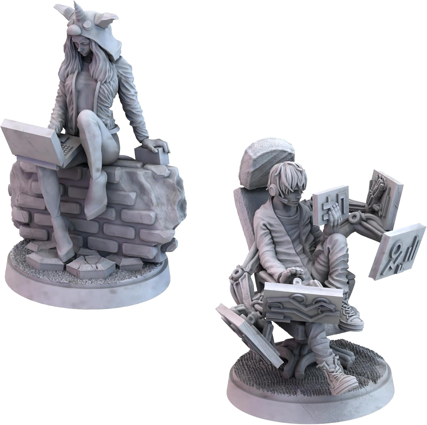 Awaken Realms Tamashii: Chronicle of Ascend Edgerunners Miniatures - Exquisite Fantasy Figures for Tabletop Gaming, Sci-Fi Strategy Game, Ages 14+, 1-4 Players, 45-90 Min Playtime, Made