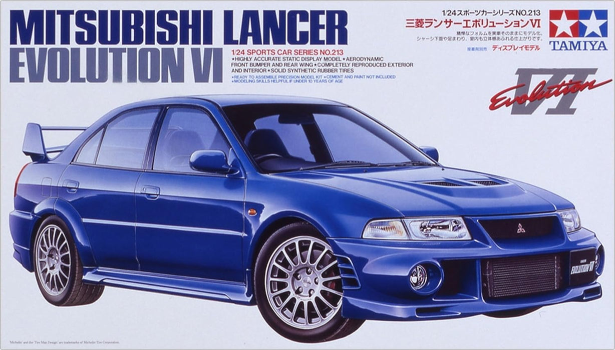 Tamiya 300024213 - Maqueta de coche Mitsubishi Lancer Evolution VI (escala 1:24)