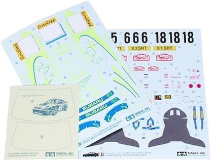 Tamiya- Subaru Impreza WRC 2001 vehículo 300024240 2001-Modelo de Coche (1:24), Multicolor, 183.5 mm Length (24240