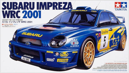 Tamiya- Subaru Impreza WRC 2001 vehículo 300024240 2001-Modelo de Coche (1:24), Multicolor, 183.5 mm Length (24240