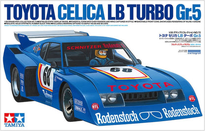 TAMIYA 20072 1:20 Toyota Celica LB Turbo Size 5 Model Building Plastic Kit Craft Hobby Gluing Plastic Kit Unpainted