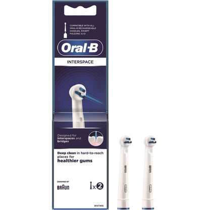 Oral-B Interspace Brush Heads - 2 Heads Blue 2 Count (Pack of 1)