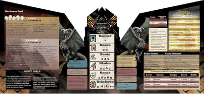Return to Dark Tower: RPG Adversary GM Screen - Roleplaying Game Accessory, Full-Color 3 Panel Screen