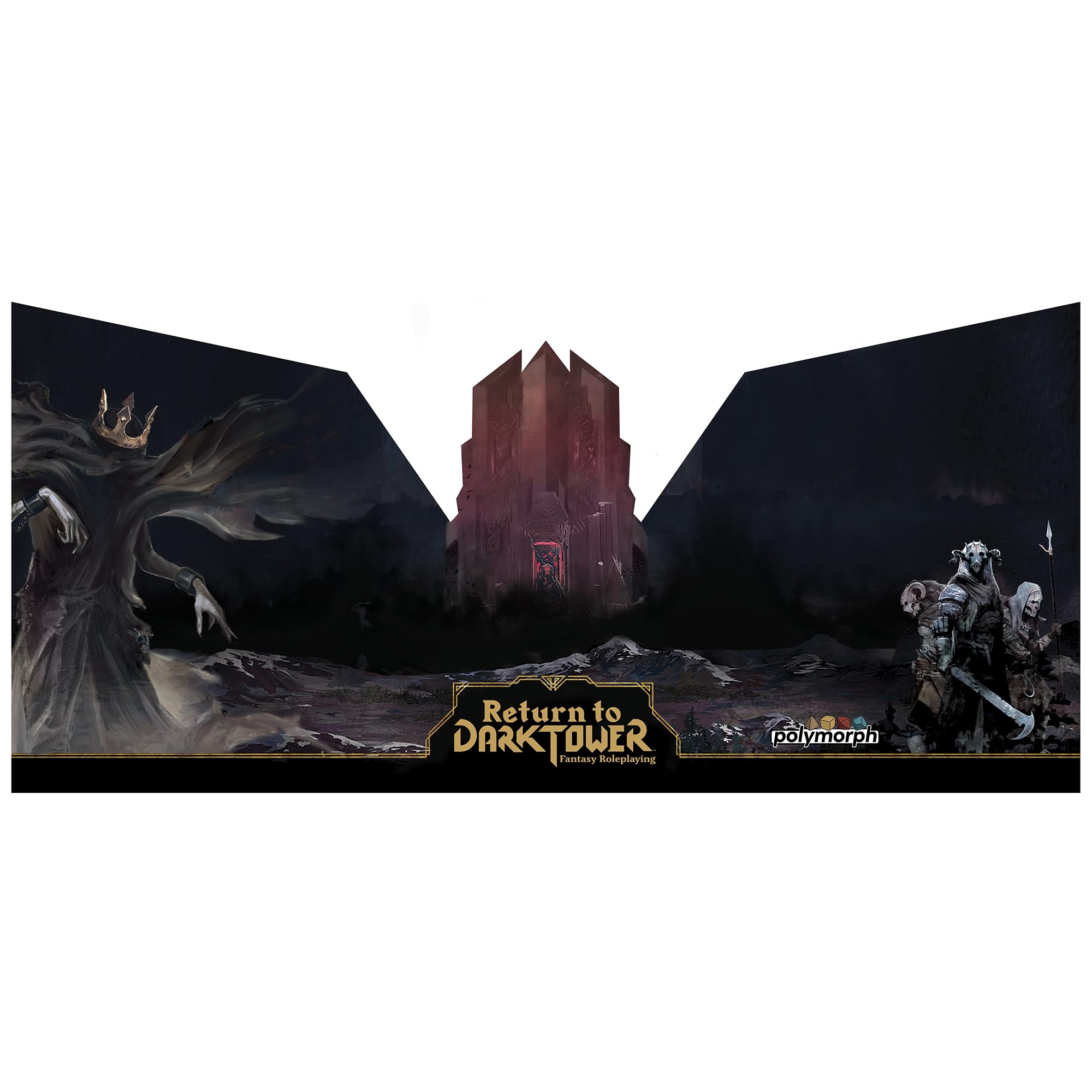 Return to Dark Tower: RPG Adversary GM Screen - Roleplaying Game Accessory, Full-Color 3 Panel Screen