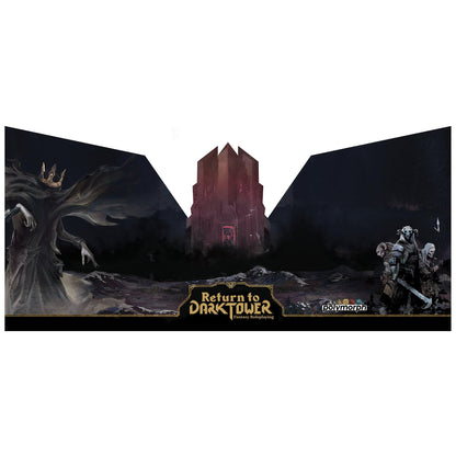 Return to Dark Tower: RPG Adversary GM Screen - Roleplaying Game Accessory, Full-Color 3 Panel Screen
