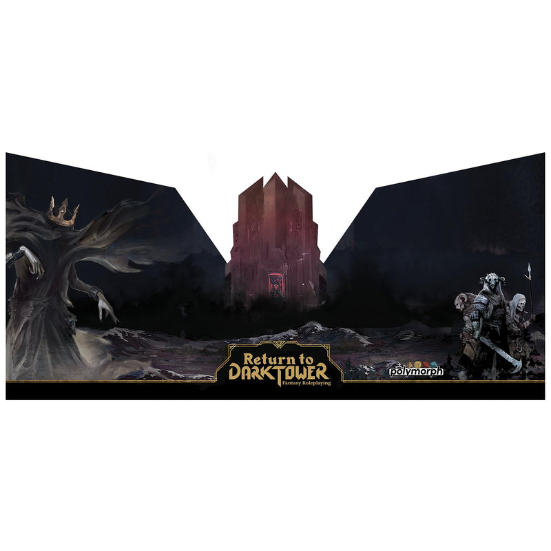 Return to Dark Tower: RPG Adversary GM Screen - Roleplaying Game Accessory, Full-Color 3 Panel Screen