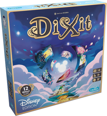 Asmodee - Dixit: Disney - Gioco da Tavolo di Fantasia e Immaginazione con i Personaggi Disney & Dixit - Gioco da Tavolo di Immaginazione e Fantasia, 3-8 Giocatori, 8+ Anni, Edizione in Italiano