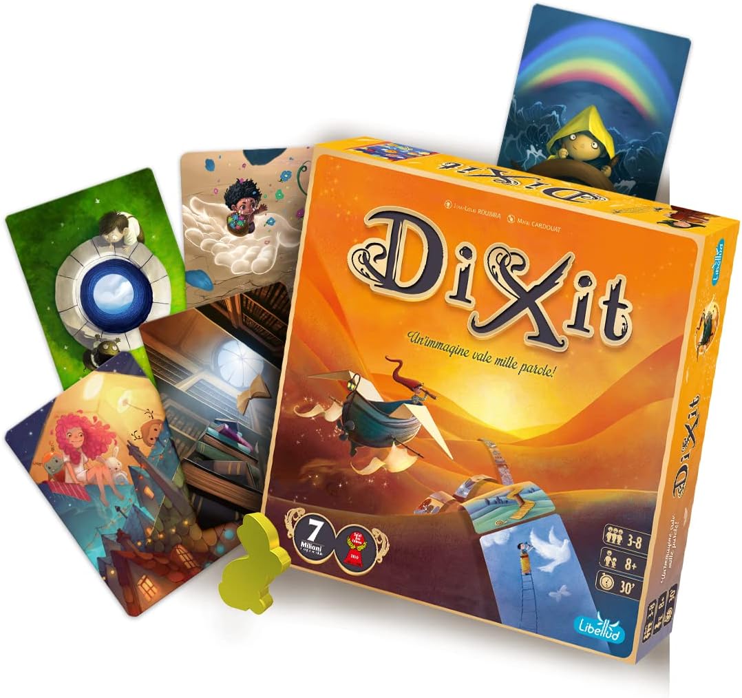 Asmodee - Dixit: Disney - Gioco da Tavolo di Fantasia e Immaginazione con i Personaggi Disney & Dixit - Gioco da Tavolo di Immaginazione e Fantasia, 3-8 Giocatori, 8+ Anni, Edizione in Italiano