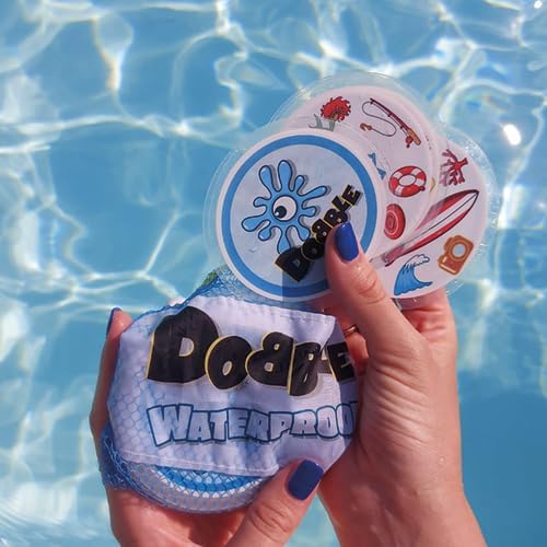 Asmodee Dobble: Waterproof, Whole Family Card Game, 8247, Single