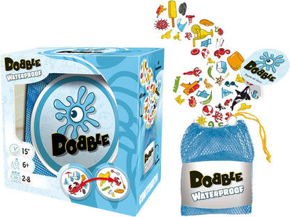 Asmodee Dobble: Waterproof, Whole Family Card Game, 8247, Single