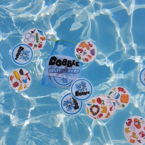Asmodee Dobble: Waterproof, Whole Family Card Game, 8247, Single