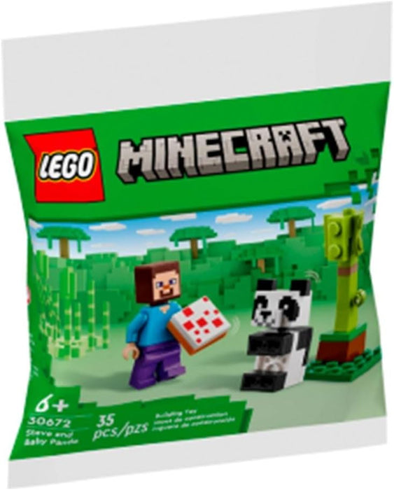 LEGO Minecraft Steve and Baby Panda 30672 Polybag
