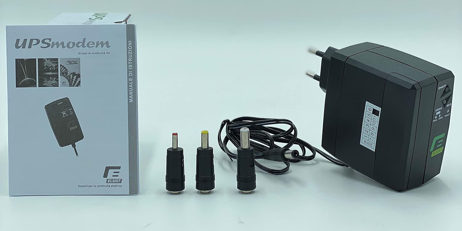 Elsist UPS Modem Continuity Group for Modem and Router max. 25W 12V DC