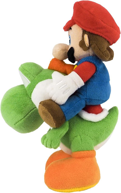 SUPER MARIO - Mario et Yoshi - Peluche 21cm Mario & Yoshi