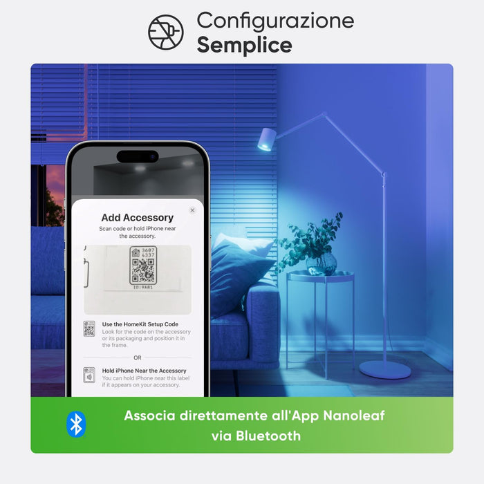 nanoleaf Matte Essentials Light Bulb, Smart RGBW GU10 LED Lamp - Matte Over Thread, Bluetooth 16 Million Colours LED Lamp, Screen Sync, Works with Alexa Google Home Apple, Decoration and Gaming