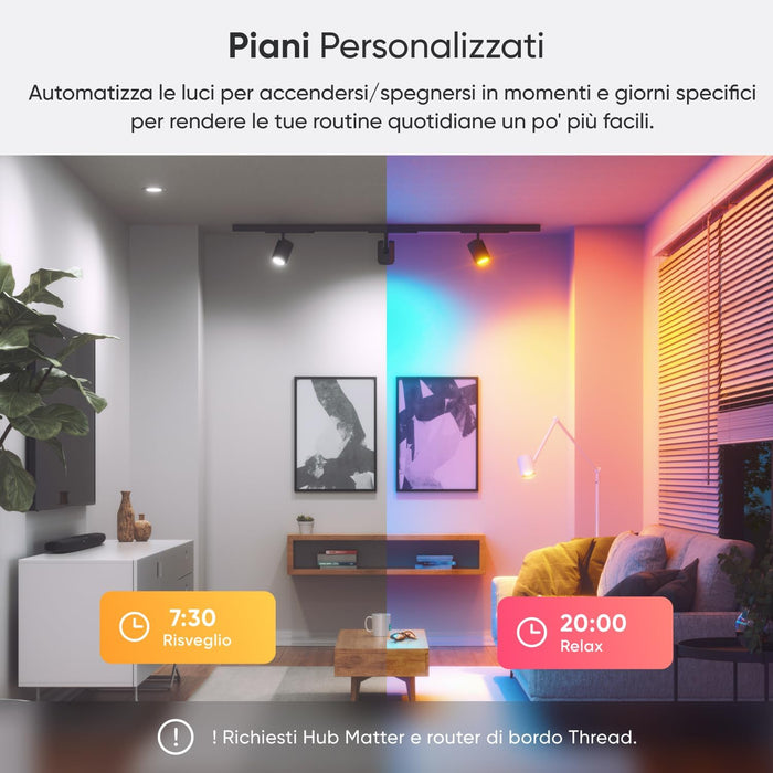 nanoleaf Matte Essentials Light Bulb, Smart RGBW GU10 LED Lamp - Matte Over Thread, Bluetooth 16 Million Colours LED Lamp, Screen Sync, Works with Alexa Google Home Apple, Decoration and Gaming