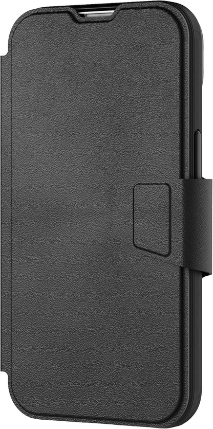 Tech 21 EvoLite Wallet Case for iPhone 14-3 card slot wallet, Black