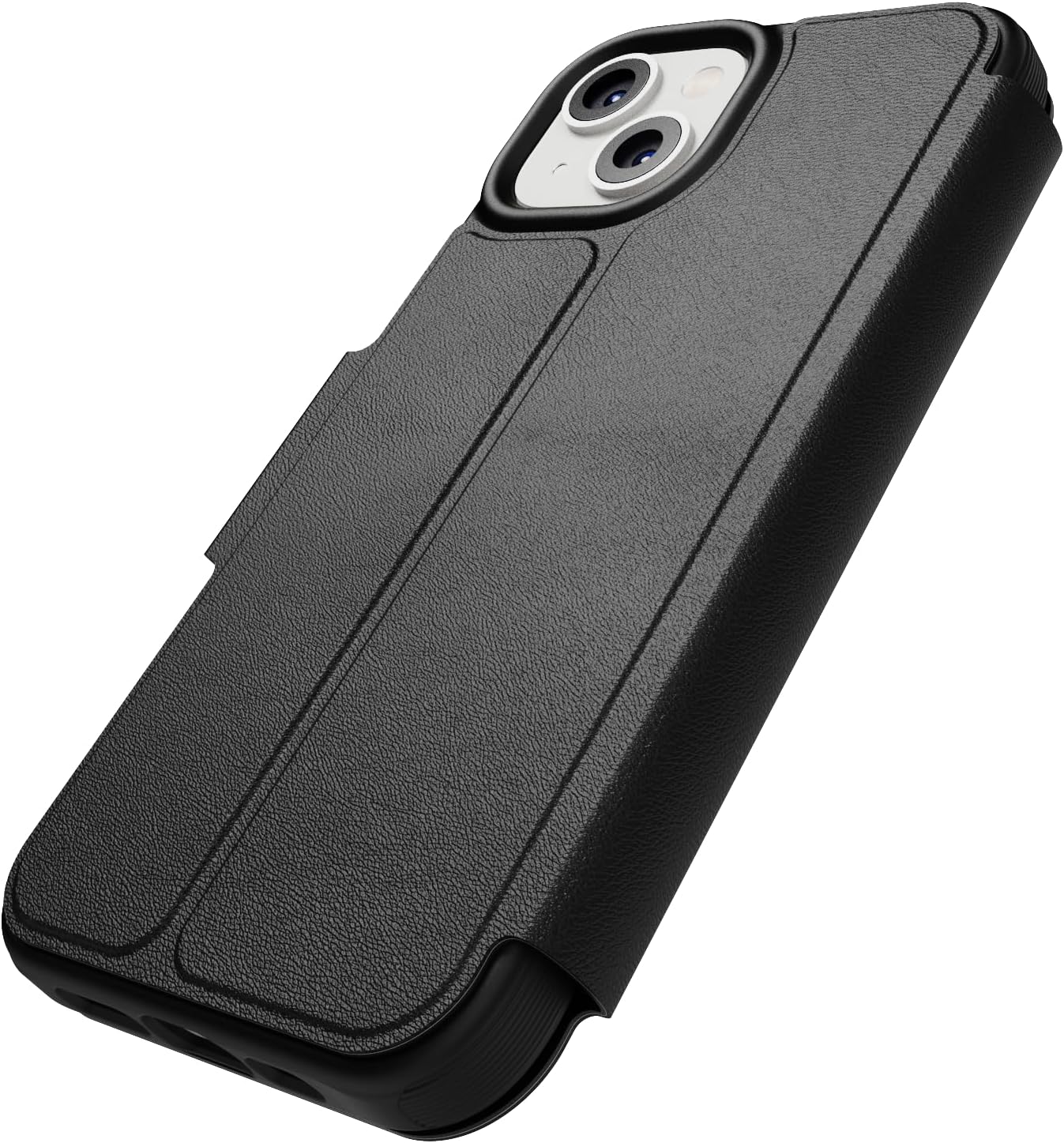 Tech 21 EvoLite Wallet Case for iPhone 14-3 card slot wallet, Black
