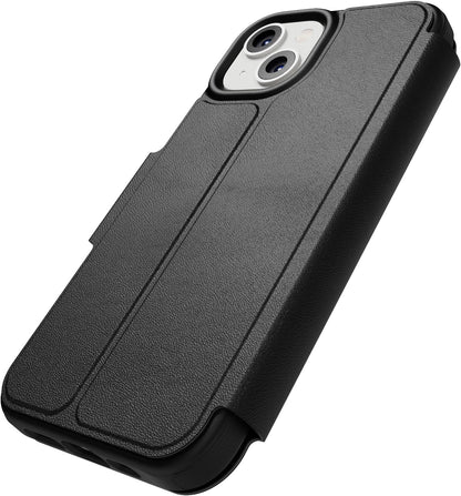 Tech 21 EvoLite Wallet Case for iPhone 14-3 card slot wallet, Black