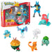 Pokemon Battle Ready! Figure Set, 8 Pieces - Playset with 2 & 3 inch Figures Charmander, Bulbasaur, Squirtle, Lucario, Zubat - Gift for Kids, Boys, Girls