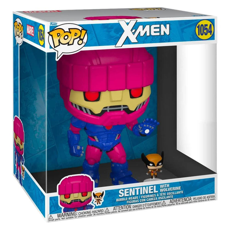 Funko X-Men Super Sized Jumbo POP! Vinyl Figurine Sentinel with Wolverine 25 cm