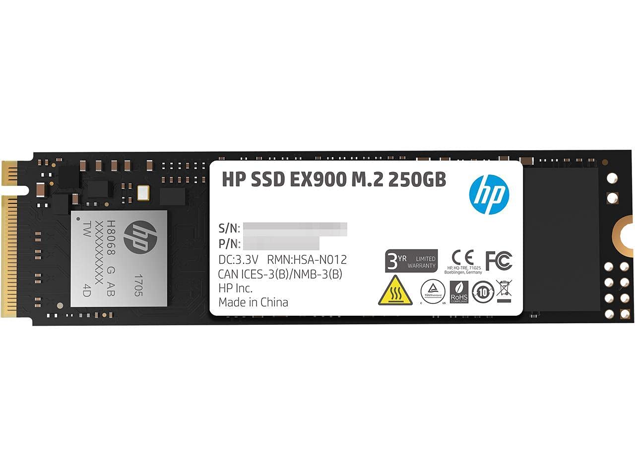 HP EX900 M.2 NVMe 250GB M.2 NVMe EX900 250GB