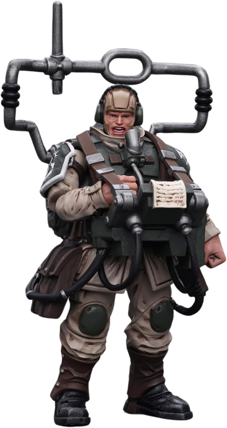 JOYTOY Astra Militarum Cadian Command Squad Veteran with Master Vox
