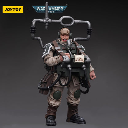 JOYTOY Astra Militarum Cadian Command Squad Veteran with Master Vox
