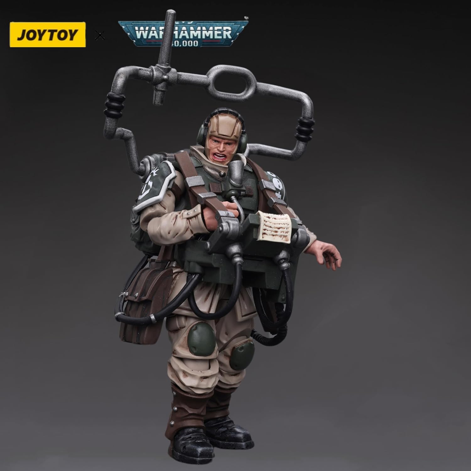 JOYTOY Astra Militarum Cadian Command Squad Veteran with Master Vox