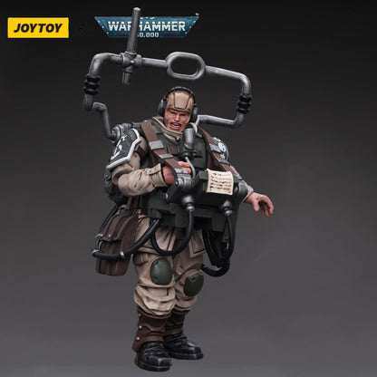 JOYTOY Astra Militarum Cadian Command Squad Veteran with Master Vox