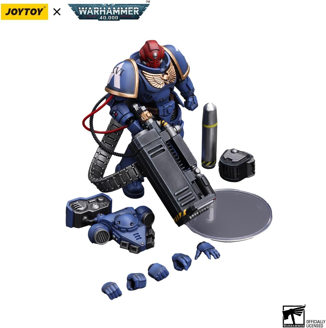JoyToy Warhammer 40K: Ultramarines Desolation Sergeant with Vengor Launcher 1:18 Scale Action Figure