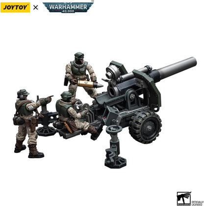 JoyToy Warhammer 40K: Astra Militarum Ordnance Team with Bombast Field Gun 1:18 Scale Action Figure