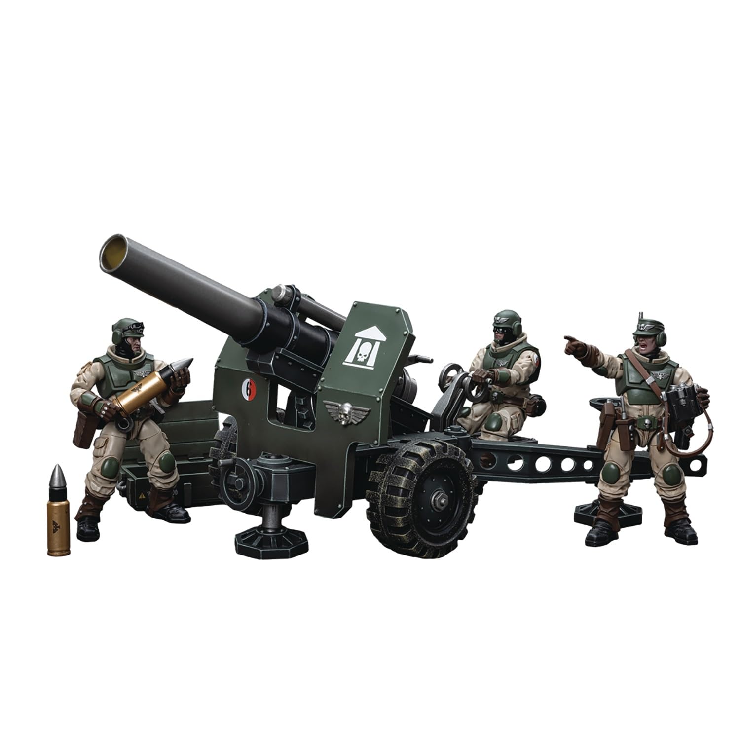 JoyToy Warhammer 40K: Astra Militarum Ordnance Team with Bombast Field Gun 1:18 Scale Action Figure