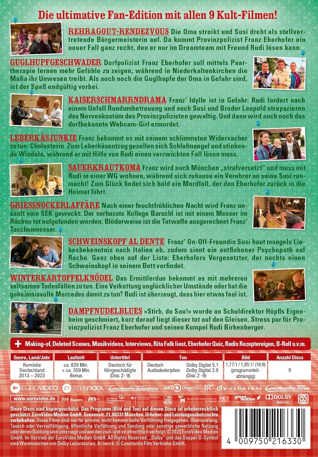 Die Eberhofer Neiner Gaudi inkl. Rehragout-Rendezvous (9 DVDs