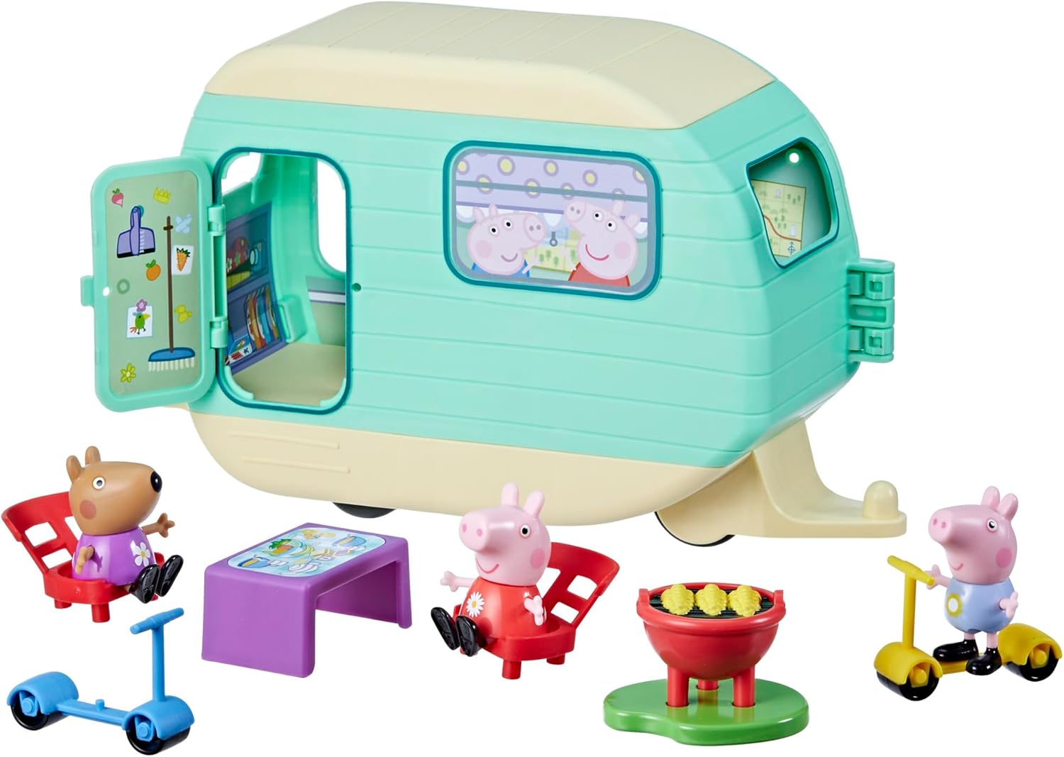 Peppa Pig Peppa's Caravan Playset, Color Rosa, Talla única (Hasbro F8863)