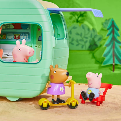 Peppa Pig Peppa's Caravan Playset, Color Rosa, Talla única (Hasbro F8863)
