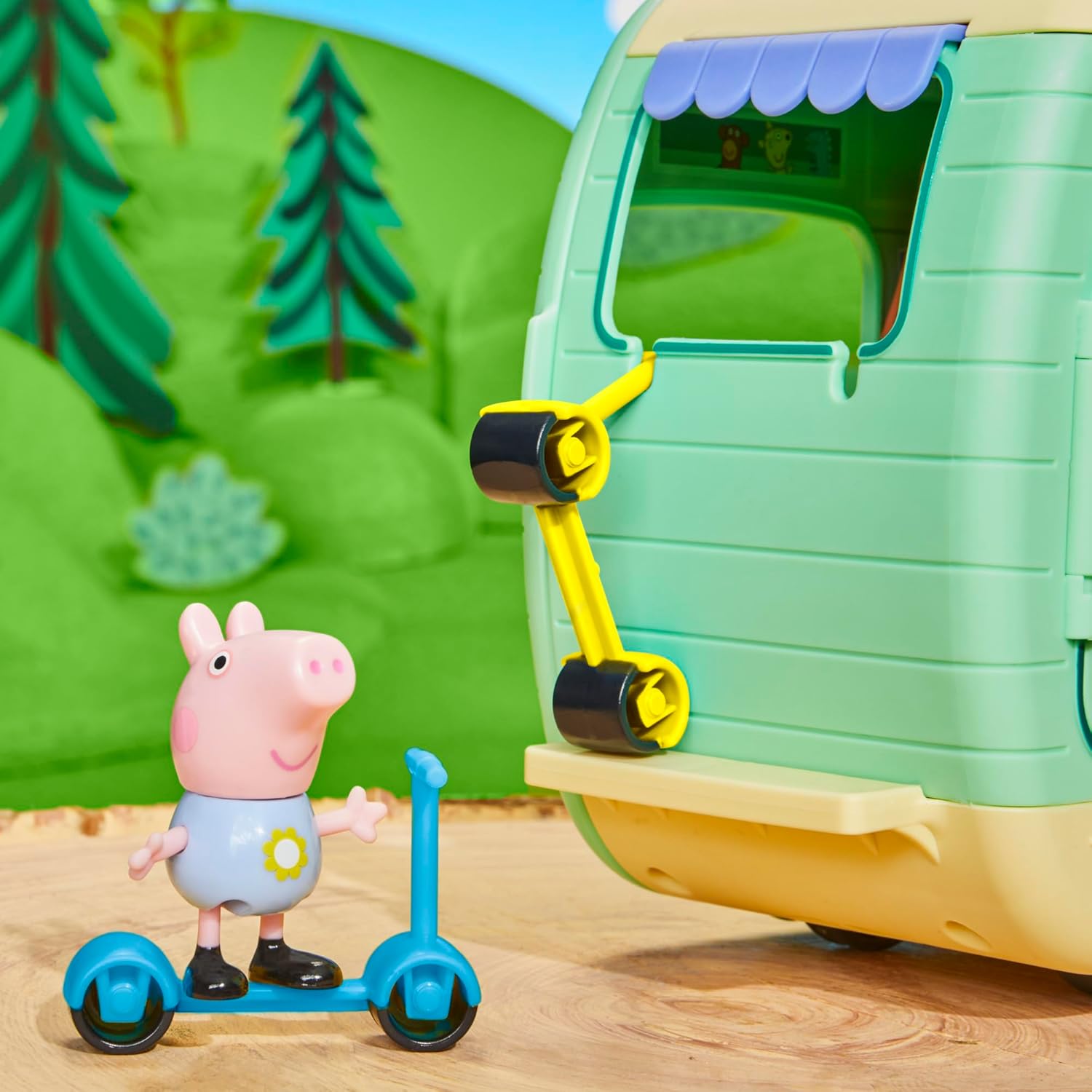 Peppa Pig Peppa's Caravan Playset, Color Rosa, Talla única (Hasbro F8863)