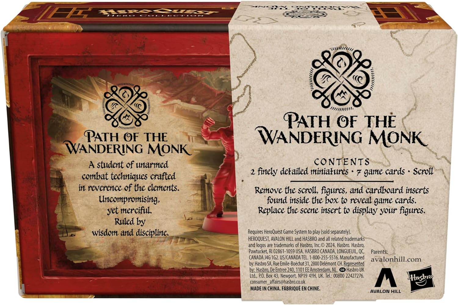 HeroQuest Hero Collection Path of The Wandering Monk Figures | Includes 2 Detailed Miniatures | Requires HeroQuest Game System to Play | Ages 14 and Up