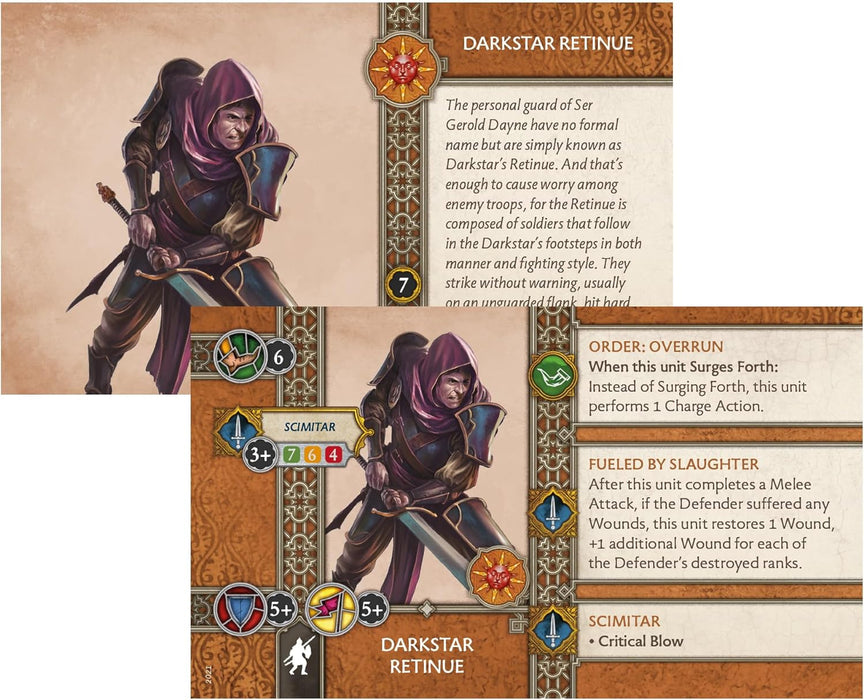 A Song of Ice and Fire Tabletop Miniatures Game Darkstar Retinue Unit Box - Lethal Warriors for Strategic Warfare, Strategiespiel für Erwachsene, ab 14 Jahren, 2+ Spieler, 45-60 Minuten Spielzeit