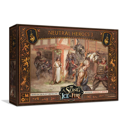 A Song of Ice and Fire Tabletop Miniatures Neutral Heroes III Box Set - Expansive Attachments and Commanders, Strategy Game for Adults, Ages 14+, 2+ Players, 45-60 Minute Playtime, Made by CMON