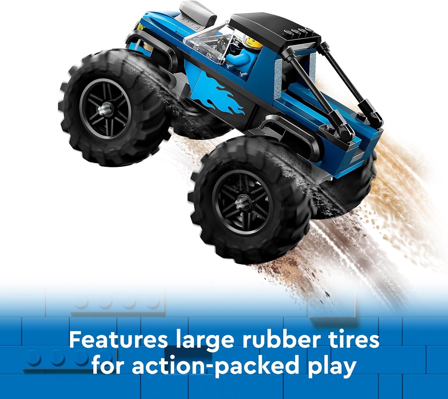 LEGO City Blue Monster Truck Toy for 5 Plus Year Old Boys & Girls, Vehicle Set with a Driver Minifigure, Creative Race Car Toys for Kids, Birthday Gift Idea 60402