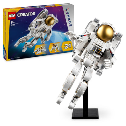LEGO Creator 3in1 Space Astronaut Toy to Dog Figure to Viper Jet Model Kit, Educational Set for Boys, Girls & Kids Aged 9 Plus and Teenagers Kids' Bedroom Accessories, Space-Themed Gift Idea 31152 Toy