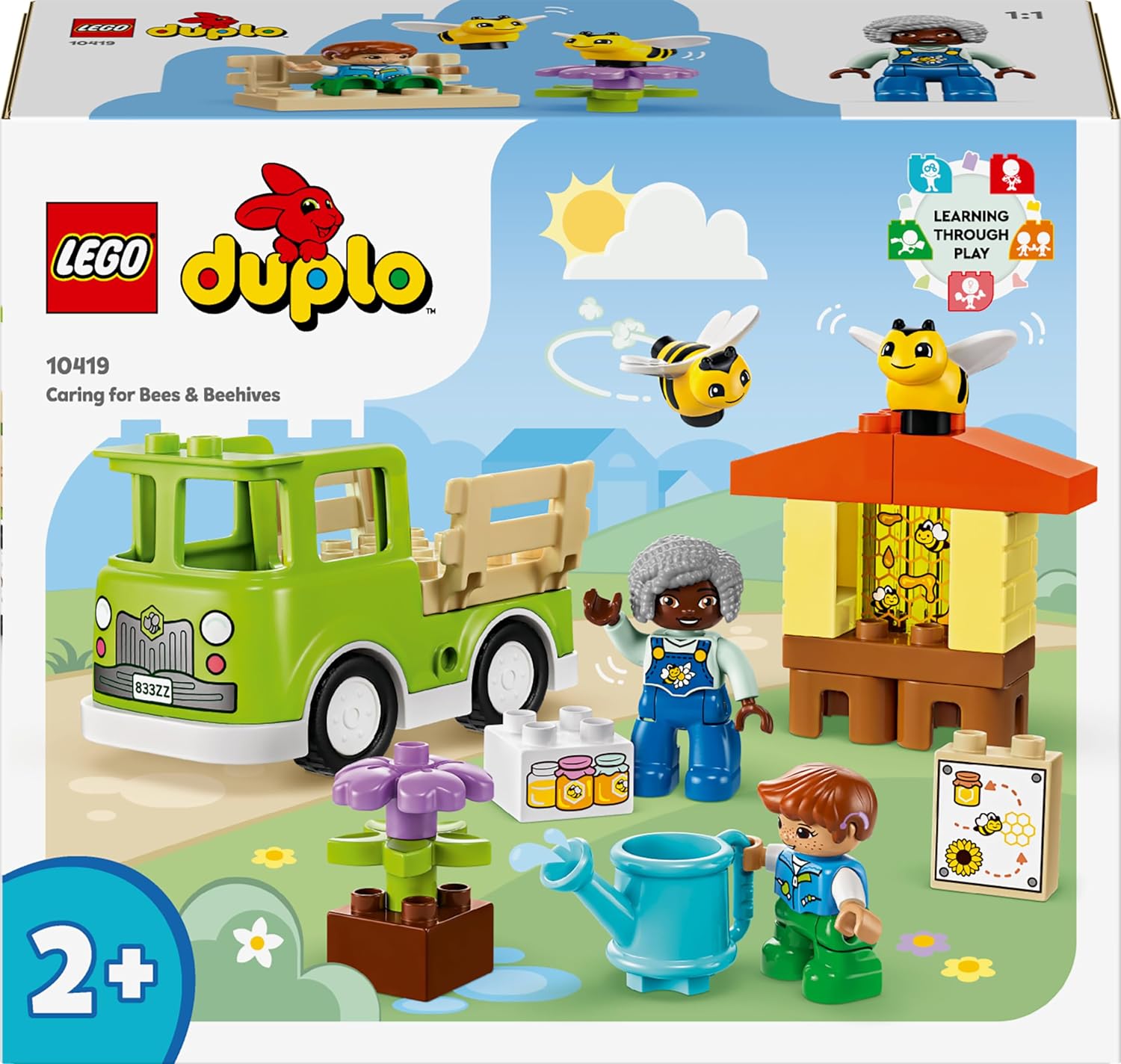 LEGO DUPLO Town Caring for Bees & Beehives, Kids’ Learning Toy with Drivable Truck, Beehive and 2 Figures, Early Development and Activity Toys, Gifts for Toddlers, Boys & Girls Aged 2 Plus 10419