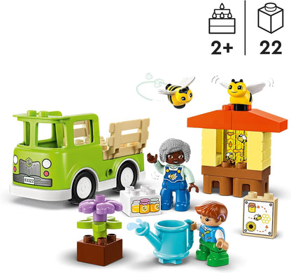 LEGO DUPLO Town Caring for Bees & Beehives, Kids’ Learning Toy with Drivable Truck, Beehive and 2 Figures, Early Development and Activity Toys, Gifts for Toddlers, Boys & Girls Aged 2 Plus 10419