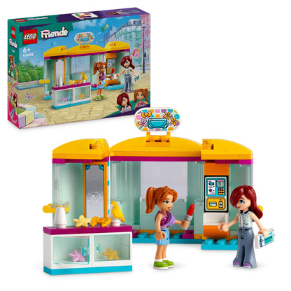 LEGO Friends Tiny Accessories Shop, Building Toy for 6 Plus Year Old Girls, Boys & Kids, Mini-Dolls Playset with Characters Paisley and Candi, Small Birthday Gift Idea 42608