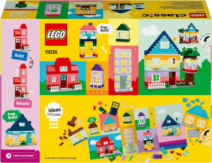 LEGO Classic Creative Houses, Bricks Building Toys Set for Kids, Boys & Girls Aged 4 Plus & 11023 Classic Green Baseplate, Square 32x32 Stud Building Grass Base