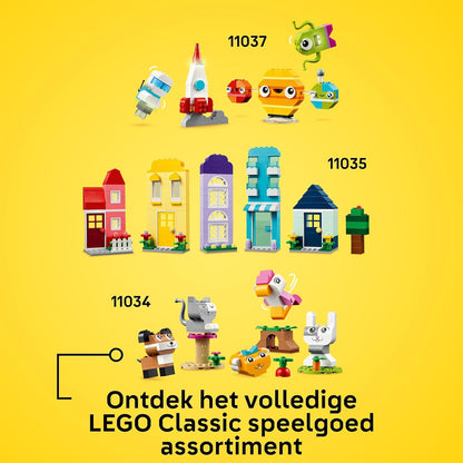 LEGO Classic Creative Vehicles, Colourful Model Cars Kit featuring a Police Car Toy & 11023 Classic Green Baseplate, Square 32x32 Stud Building Grass Base, Build and Display Board Set
